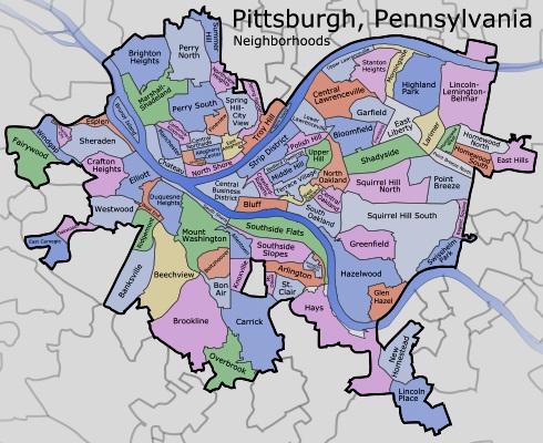 Pittsburgh City Map
